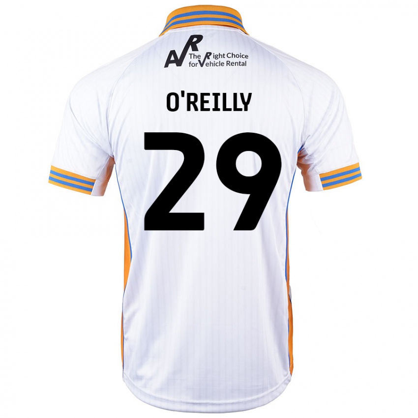 Kinder Tommi O'reilly #29 Weiß Auswärtstrikot Trikot 2024/25 T-Shirt Österreich