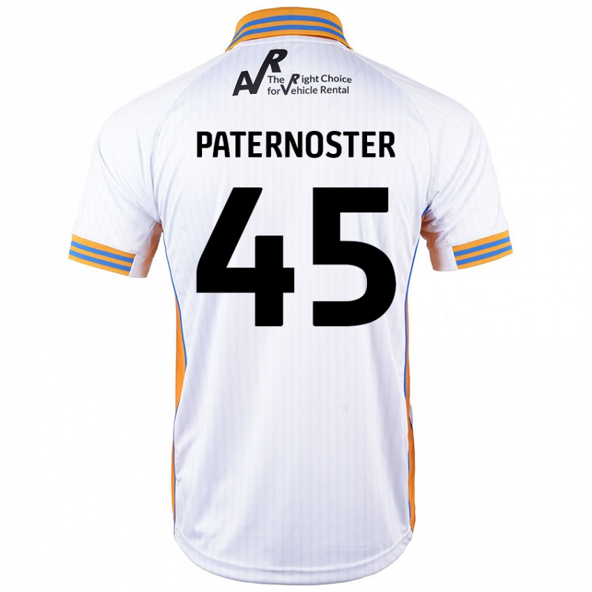 Kinder Vladimir Paternoster #45 Weiß Auswärtstrikot Trikot 2024/25 T-Shirt Österreich