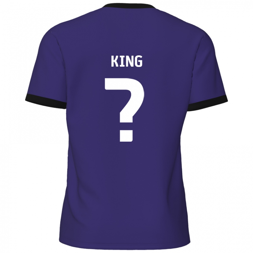 Kinder Eli King #0 Lila Auswärtstrikot Trikot 2024/25 T-Shirt Österreich