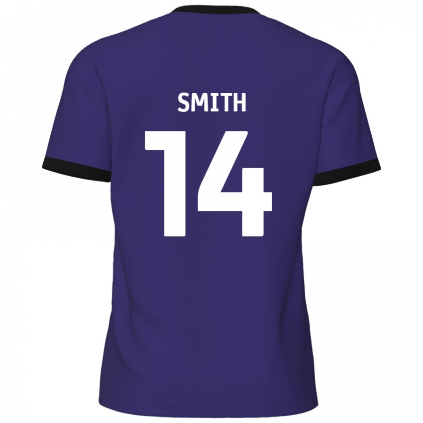 Kinder Kane Smith #14 Lila Auswärtstrikot Trikot 2024/25 T-Shirt Österreich