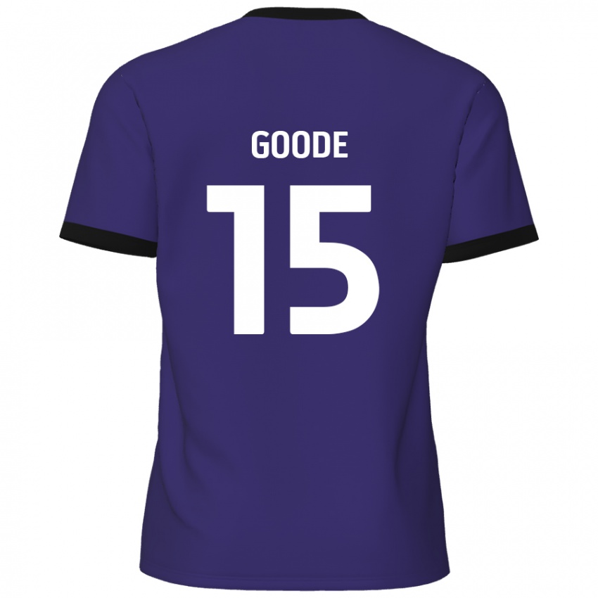 Kinder Charlie Goode #15 Lila Auswärtstrikot Trikot 2024/25 T-Shirt Österreich