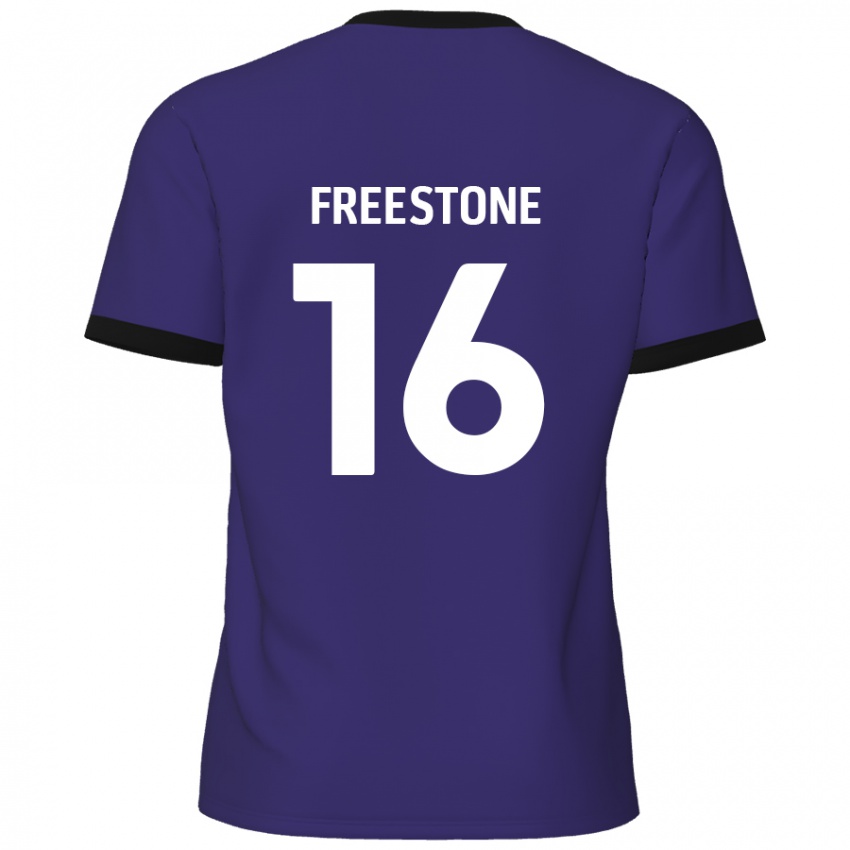 Kinder Lewis Freestone #16 Lila Auswärtstrikot Trikot 2024/25 T-Shirt Österreich