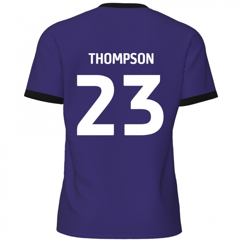 Kinder Louis Thompson #23 Lila Auswärtstrikot Trikot 2024/25 T-Shirt Österreich