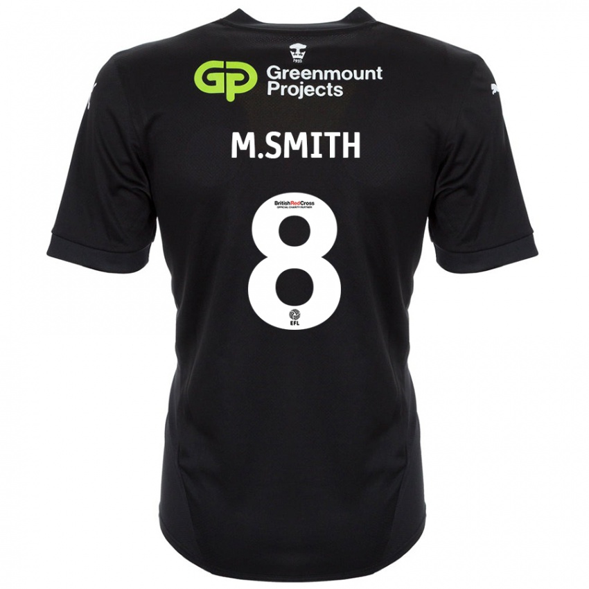 Kinder Matt Smith #8 Schwarz Auswärtstrikot Trikot 2024/25 T-Shirt Österreich