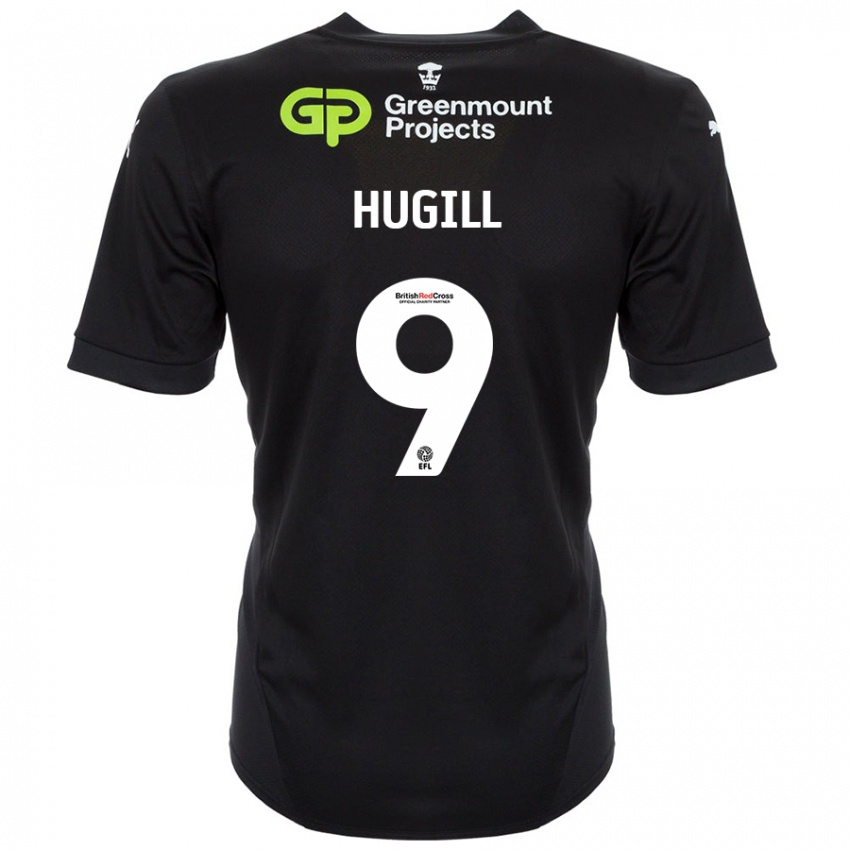 Kinder Joe Hugill #9 Schwarz Auswärtstrikot Trikot 2024/25 T-Shirt Österreich