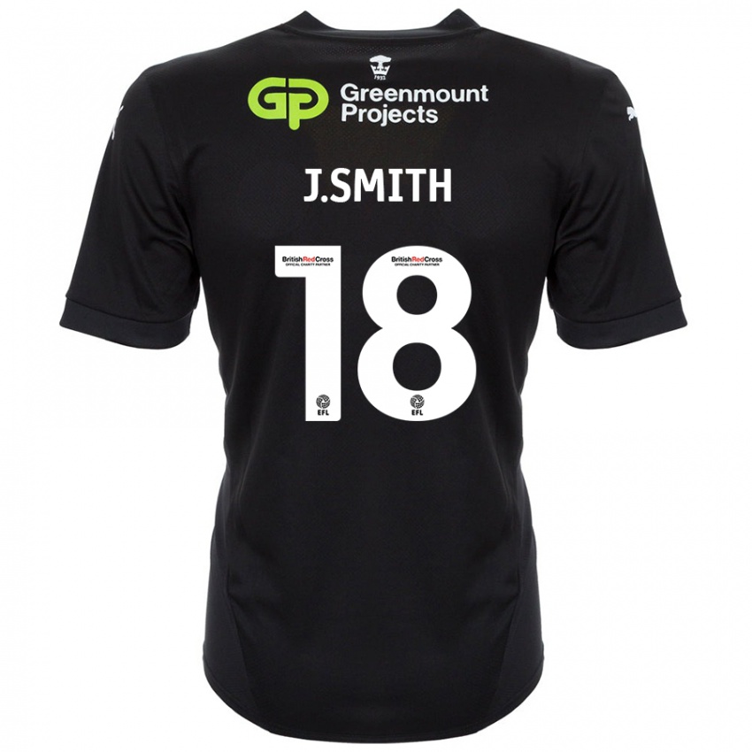 Kinder Jonny Smith #18 Schwarz Auswärtstrikot Trikot 2024/25 T-Shirt Österreich