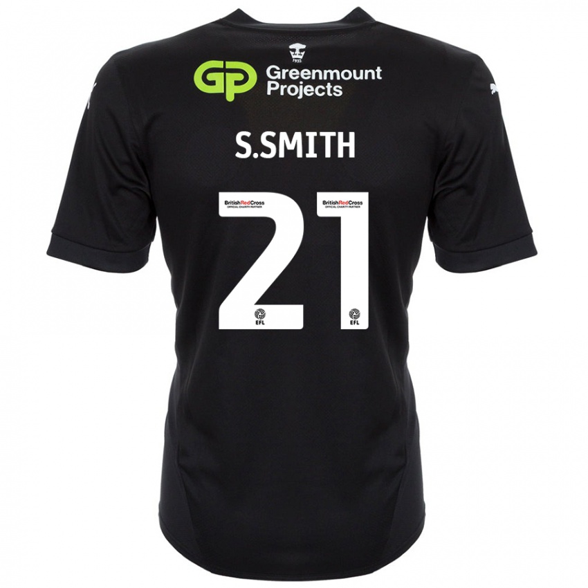 Kinder Scott Smith #21 Schwarz Auswärtstrikot Trikot 2024/25 T-Shirt Österreich