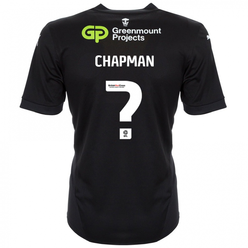 Kinder Llyton Chapman #0 Schwarz Auswärtstrikot Trikot 2024/25 T-Shirt Österreich