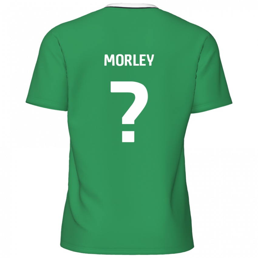 Kinder Aaron Morley #0 Grün Weiße Streifen Auswärtstrikot Trikot 2024/25 T-Shirt Österreich