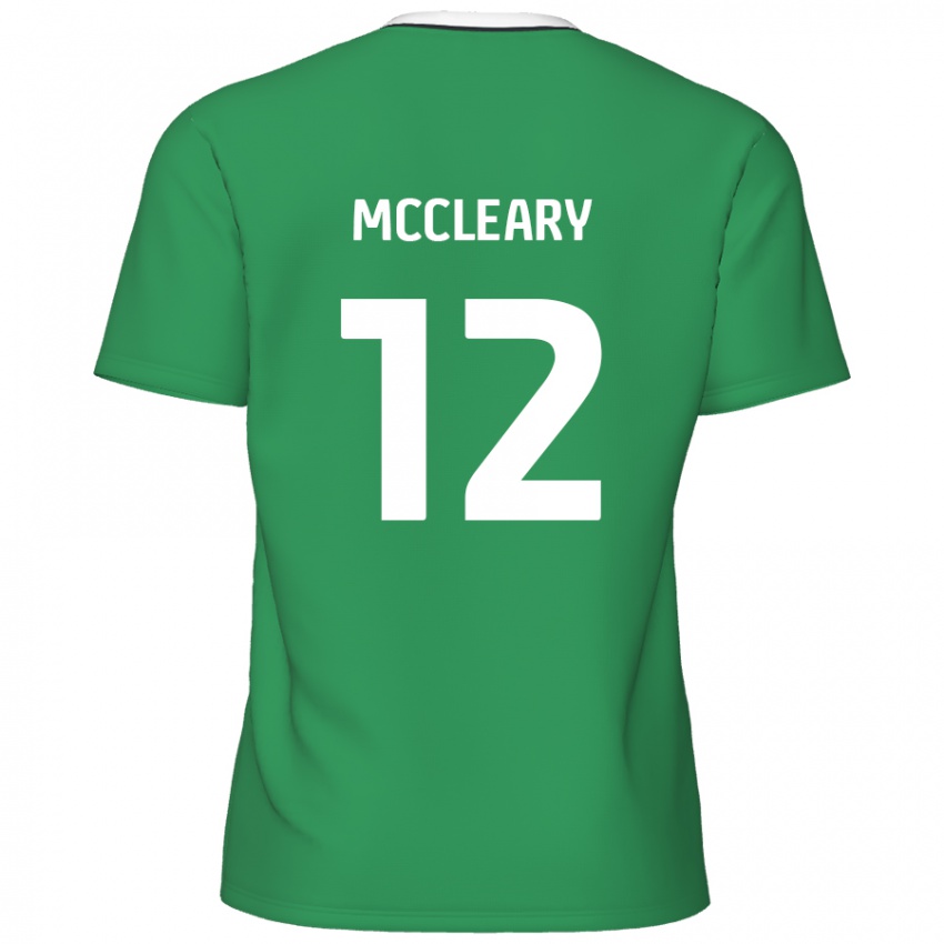 Kinder Garath Mccleary #12 Grün Weiße Streifen Auswärtstrikot Trikot 2024/25 T-Shirt Österreich