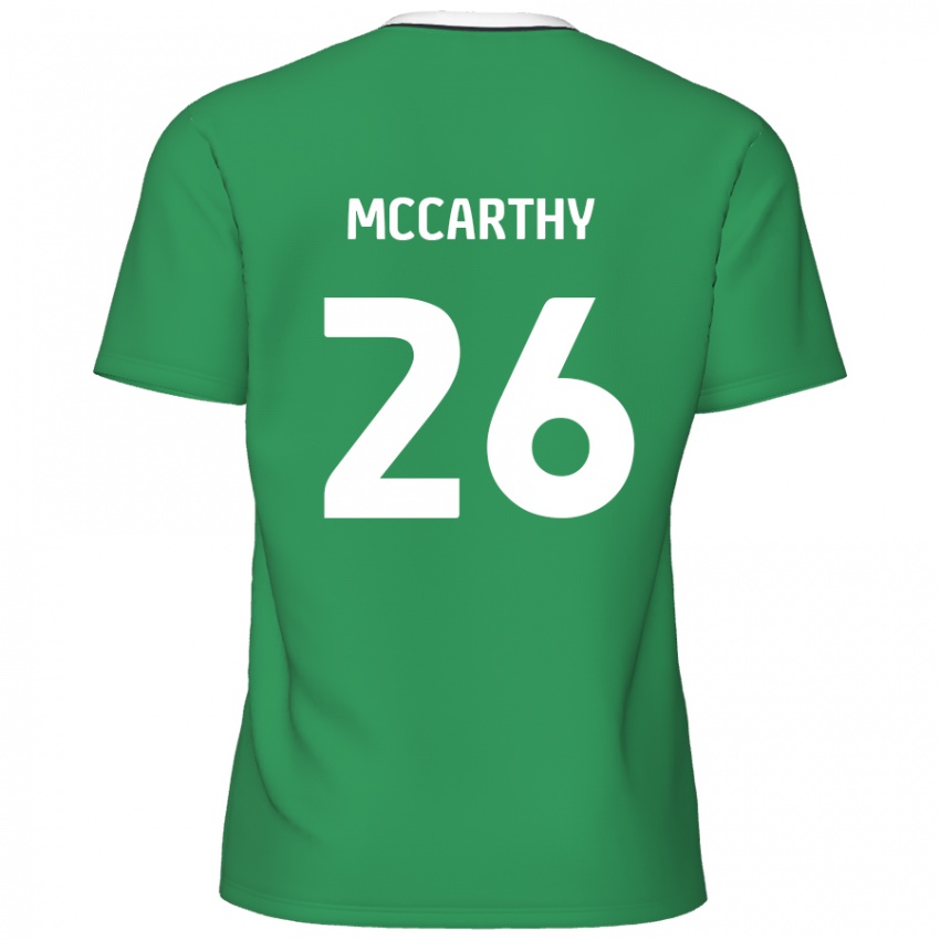 Kinder Jason Mccarthy #26 Grün Weiße Streifen Auswärtstrikot Trikot 2024/25 T-Shirt Österreich