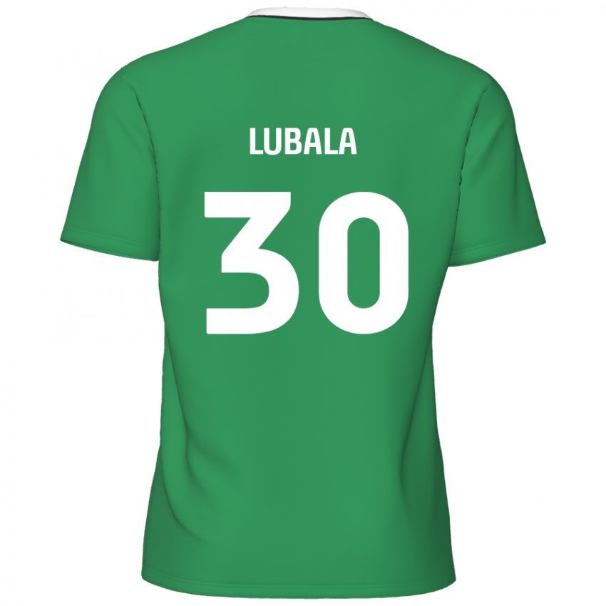 Kinder Bez Lubala #30 Grün Weiße Streifen Auswärtstrikot Trikot 2024/25 T-Shirt Österreich