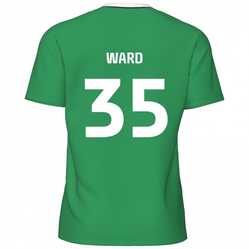 Kinder Christie Ward #35 Grün Weiße Streifen Auswärtstrikot Trikot 2024/25 T-Shirt Österreich