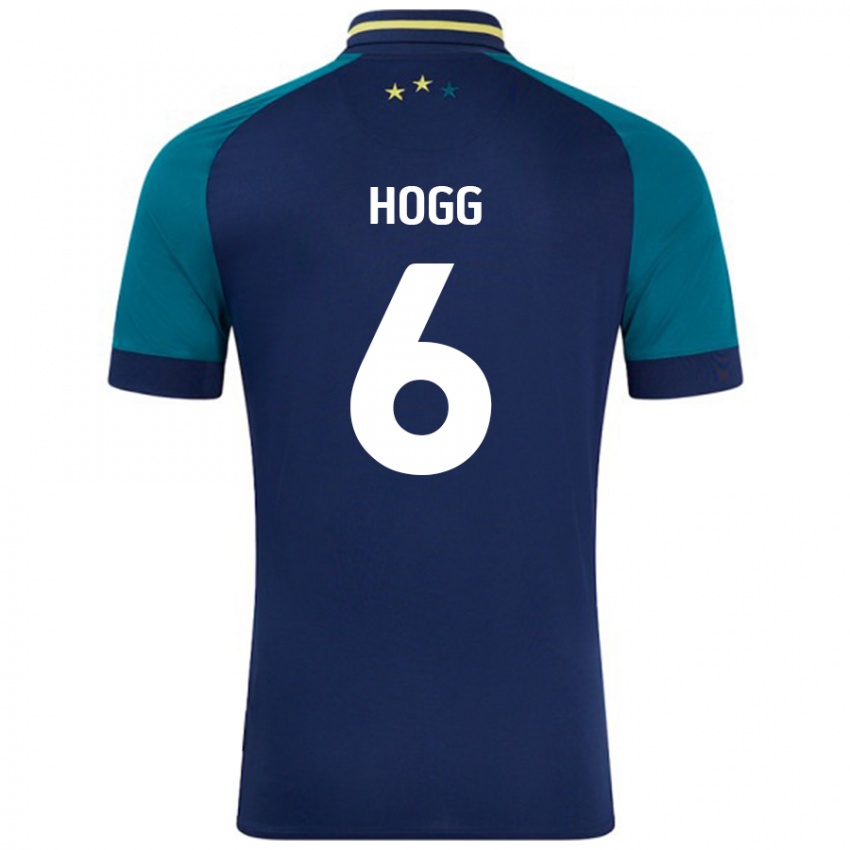 Kinder Jonathan Hogg #6 Marine Dunkelgrün Auswärtstrikot Trikot 2024/25 T-Shirt Österreich