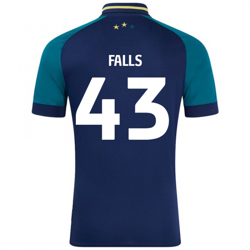 Kinder Conor Falls #43 Marine Dunkelgrün Auswärtstrikot Trikot 2024/25 T-Shirt Österreich