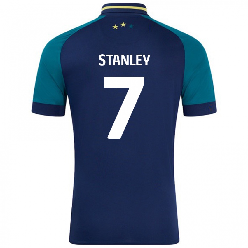 Kinder Katie Stanley #7 Marine Dunkelgrün Auswärtstrikot Trikot 2024/25 T-Shirt Österreich