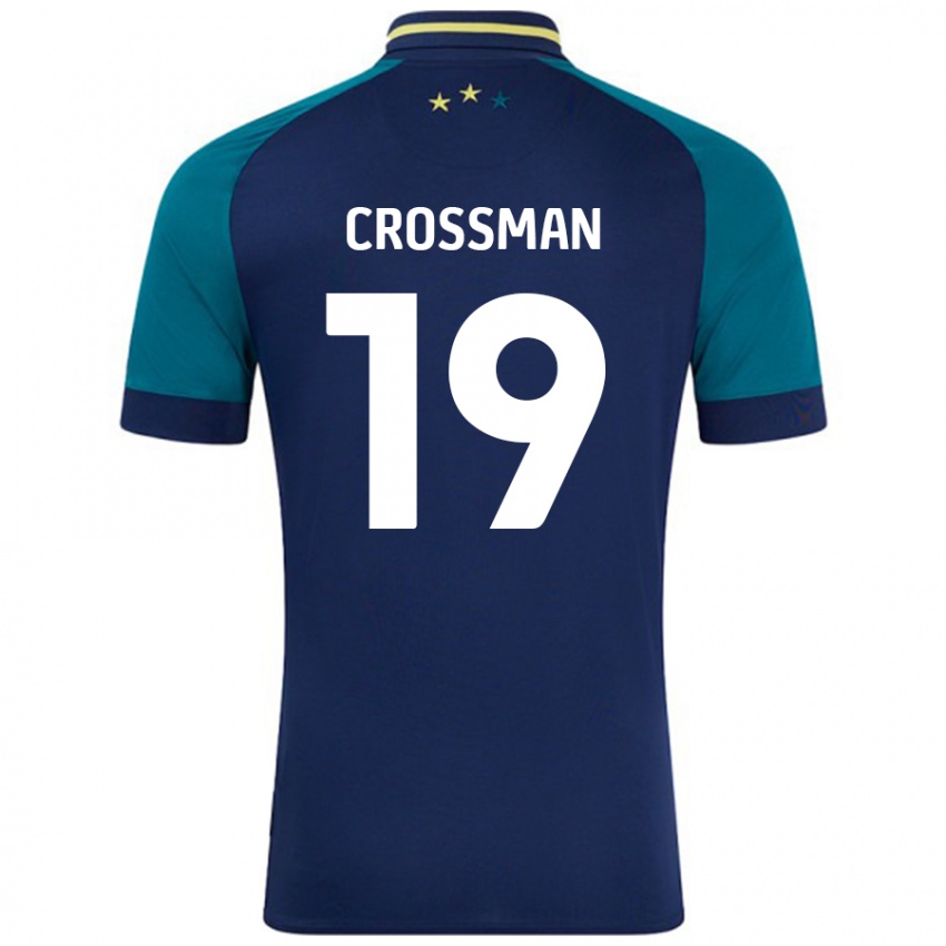 Kinder Paige Crossman #19 Marine Dunkelgrün Auswärtstrikot Trikot 2024/25 T-Shirt Österreich