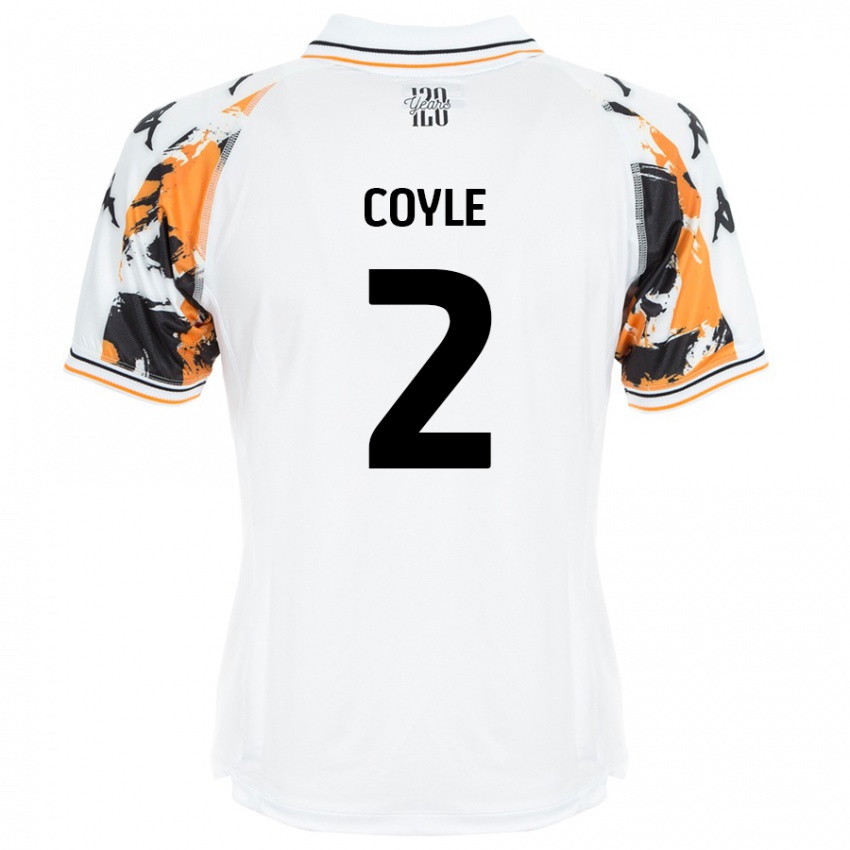 Kinder Lewie Coyle #2 Weiß Auswärtstrikot Trikot 2024/25 T-Shirt Österreich