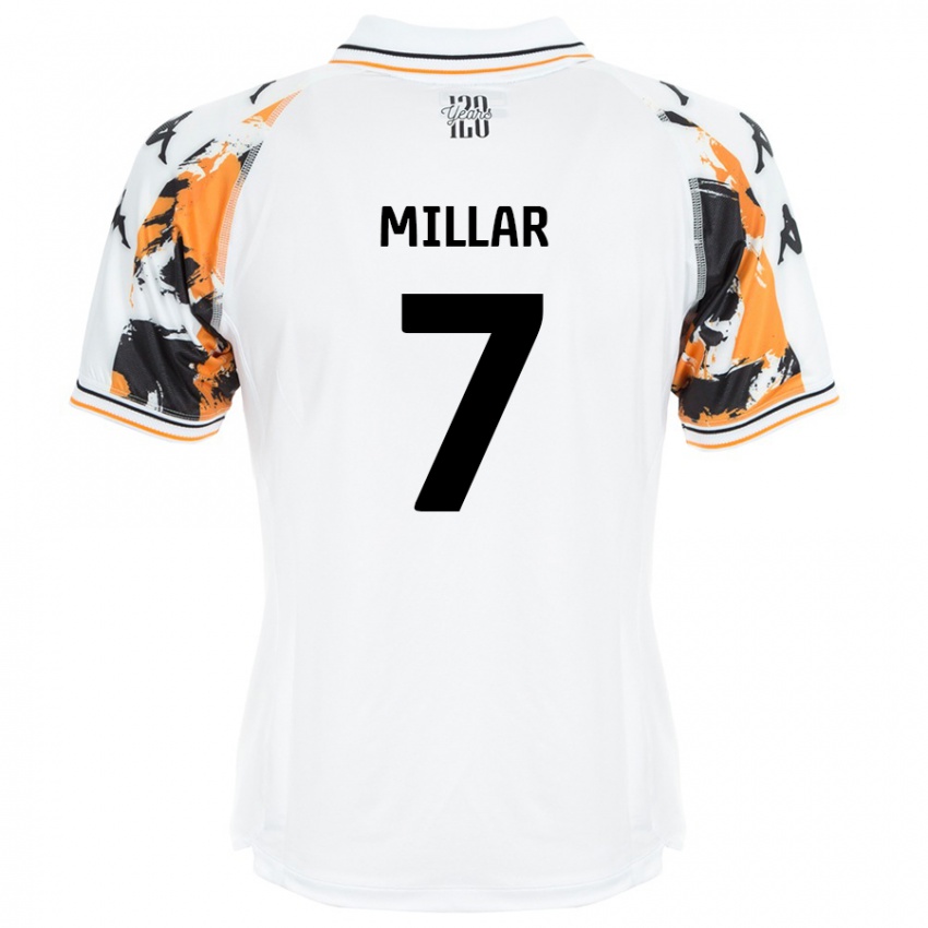 Kinder Liam Millar #7 Weiß Auswärtstrikot Trikot 2024/25 T-Shirt Österreich