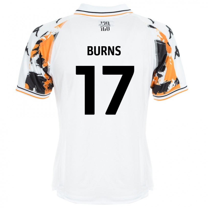 Kinder Finley Burns #17 Weiß Auswärtstrikot Trikot 2024/25 T-Shirt Österreich