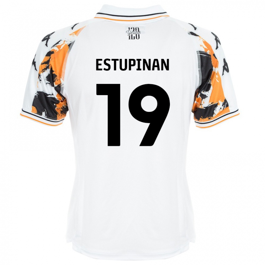 Kinder Óscar Estupiñán #19 Weiß Auswärtstrikot Trikot 2024/25 T-Shirt Österreich