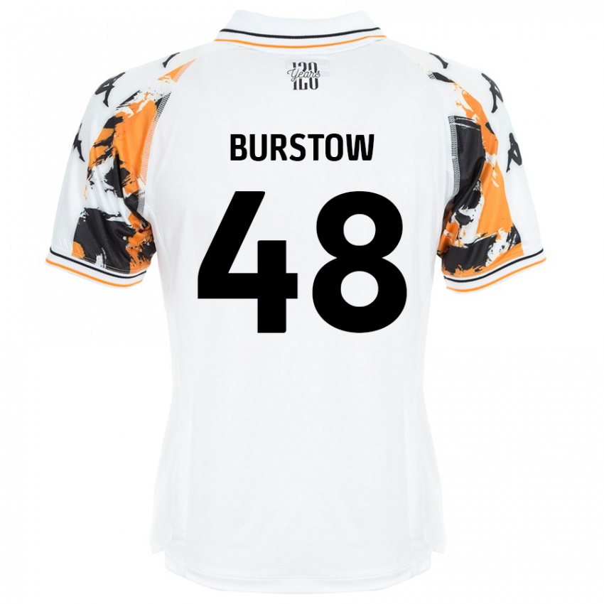 Kinder Mason Burstow #48 Weiß Auswärtstrikot Trikot 2024/25 T-Shirt Österreich