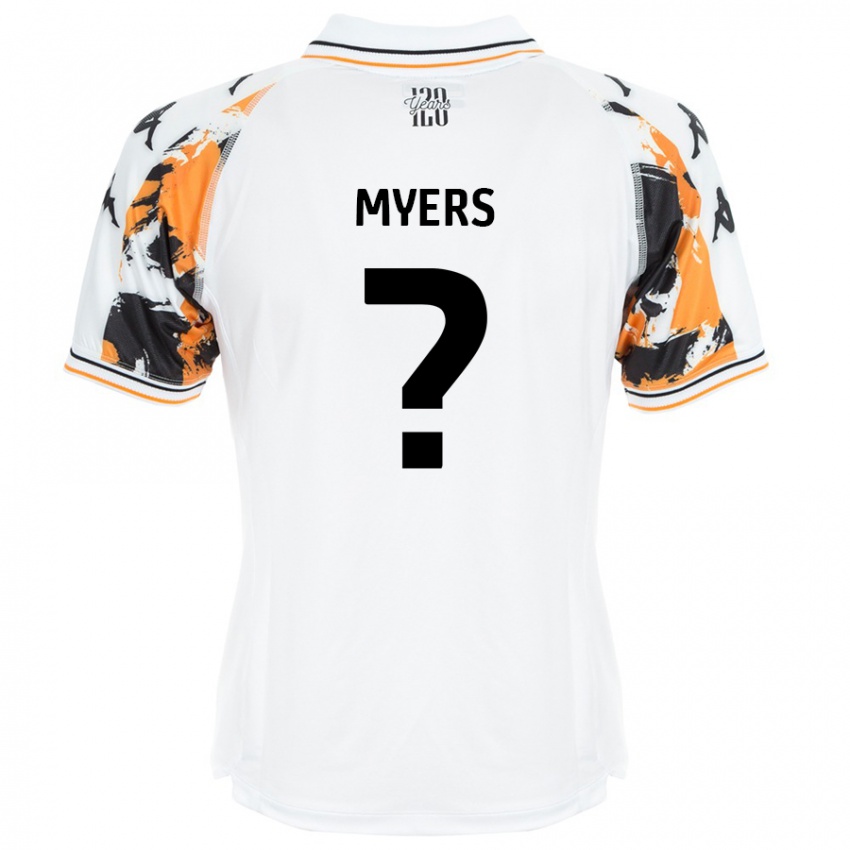 Kinder Zane Myers #0 Weiß Auswärtstrikot Trikot 2024/25 T-Shirt Österreich