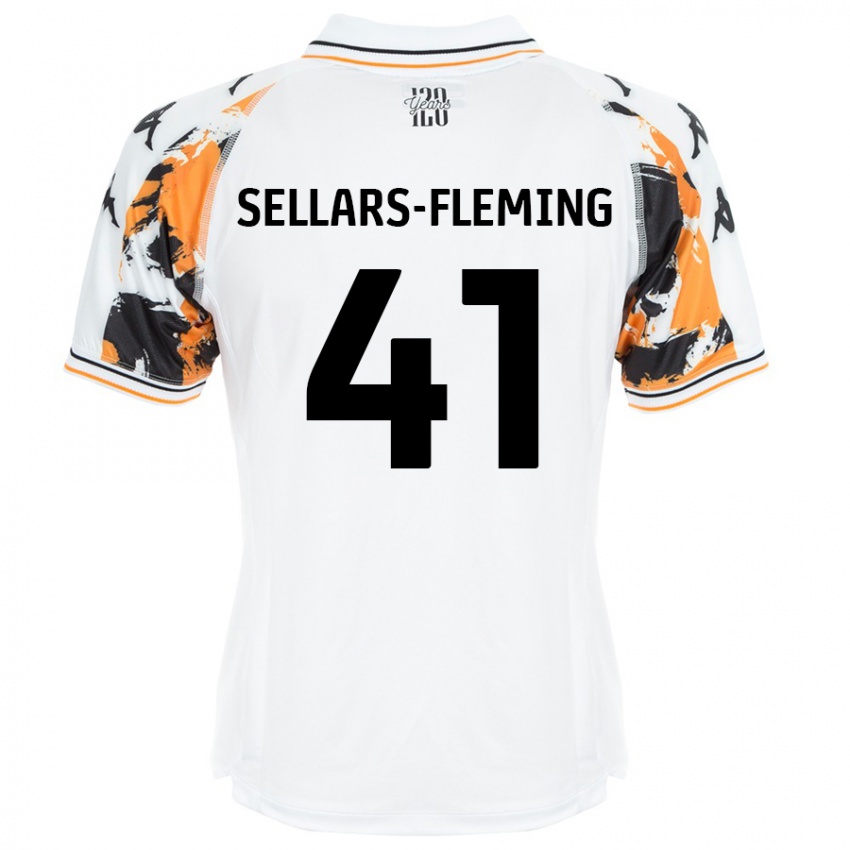 Kinder Tyrell Sellars-Fleming #41 Weiß Auswärtstrikot Trikot 2024/25 T-Shirt Österreich