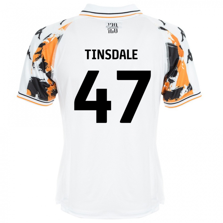 Kinder Nathan Tinsdale #47 Weiß Auswärtstrikot Trikot 2024/25 T-Shirt Österreich