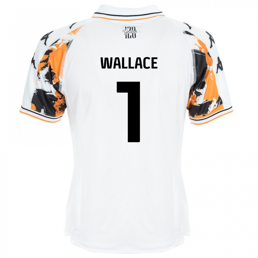 Kinder Abbi Wallace #1 Weiß Auswärtstrikot Trikot 2024/25 T-Shirt Österreich