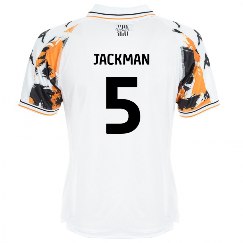 Kinder Ellice Jackman #5 Weiß Auswärtstrikot Trikot 2024/25 T-Shirt Österreich