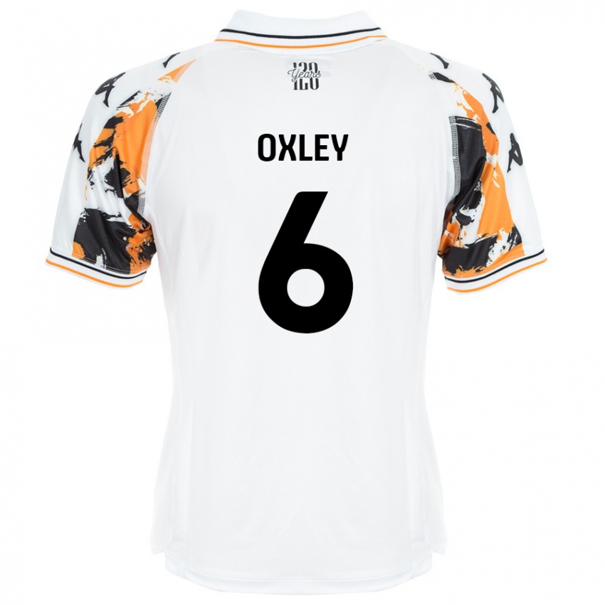 Kinder Tilly Oxley #6 Weiß Auswärtstrikot Trikot 2024/25 T-Shirt Österreich