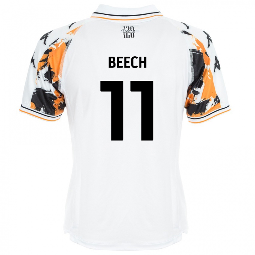 Kinder Rebecca Beech #11 Weiß Auswärtstrikot Trikot 2024/25 T-Shirt Österreich