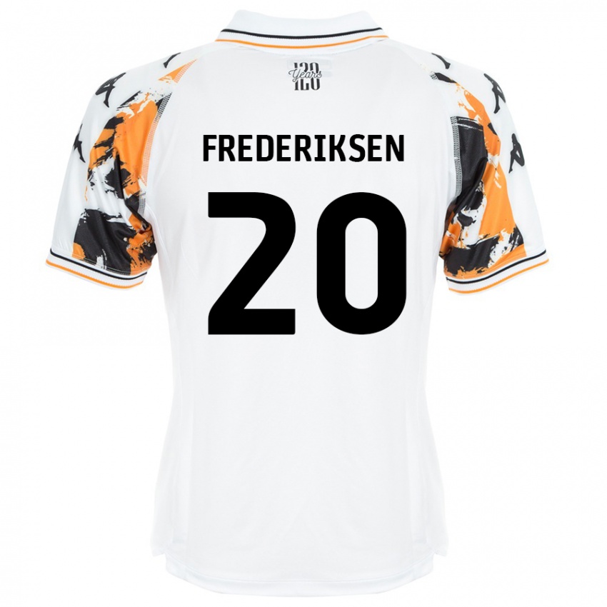 Kinder Abbey Frederiksen #20 Weiß Auswärtstrikot Trikot 2024/25 T-Shirt Österreich