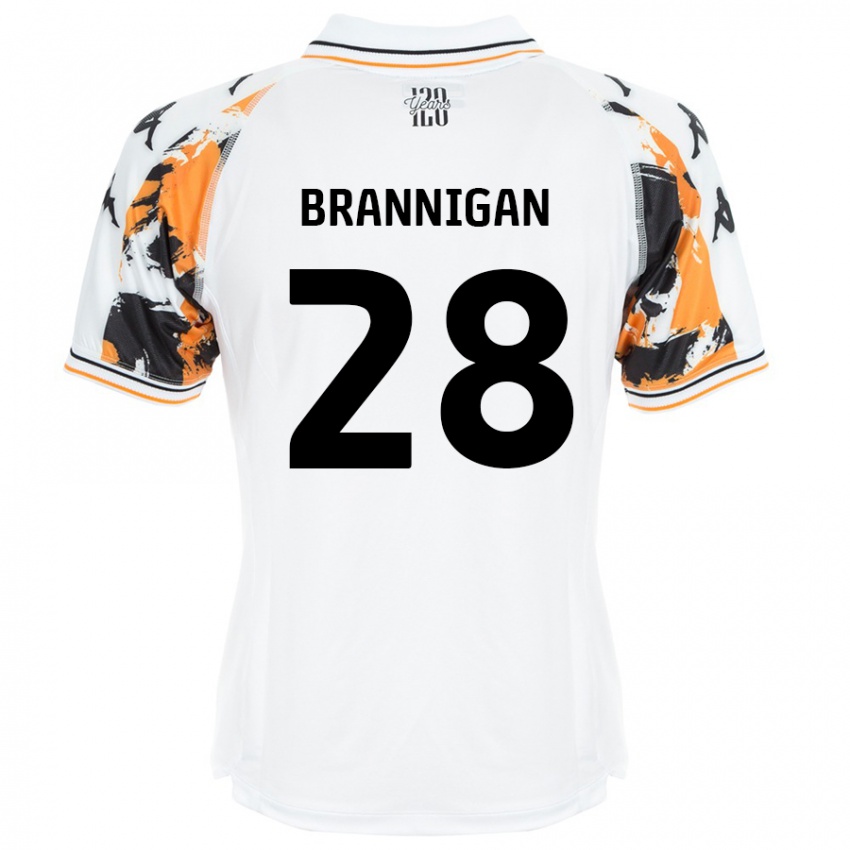 Kinder Aoife Brannigan #28 Weiß Auswärtstrikot Trikot 2024/25 T-Shirt Österreich