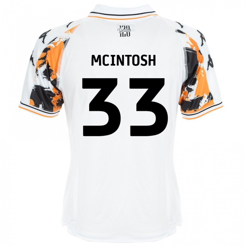 Kinder Lucy Mcintosh #33 Weiß Auswärtstrikot Trikot 2024/25 T-Shirt Österreich