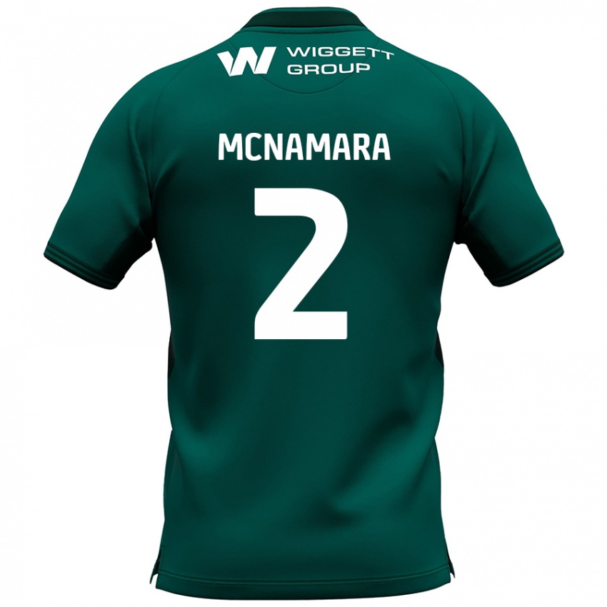 Kinder Danny Mcnamara #2 Grün Auswärtstrikot Trikot 2024/25 T-Shirt Österreich