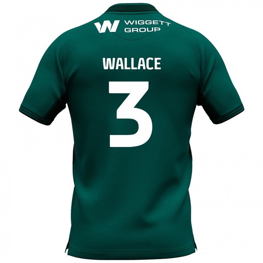 Kinder Murray Wallace #3 Grün Auswärtstrikot Trikot 2024/25 T-Shirt Österreich