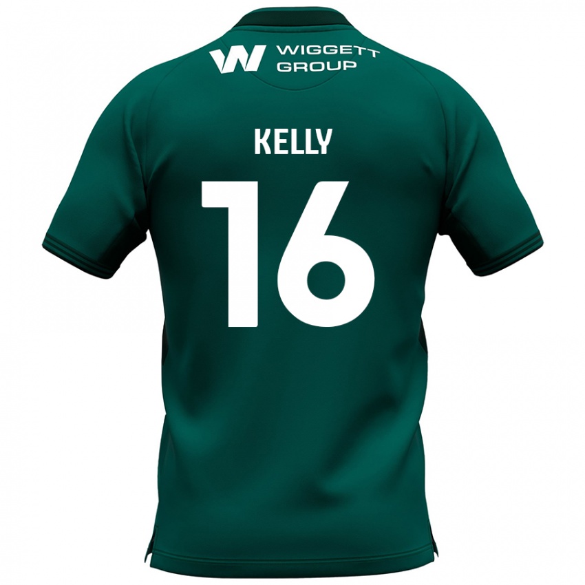 Kinder Daniel Kelly #16 Grün Auswärtstrikot Trikot 2024/25 T-Shirt Österreich