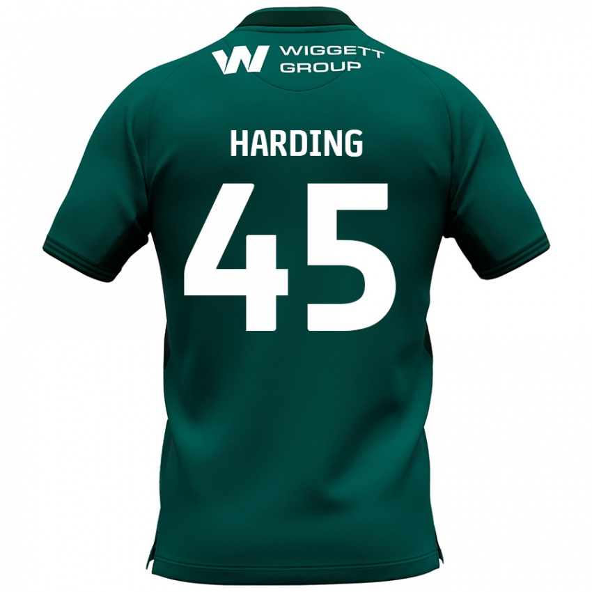 Kinder Wes Harding #45 Grün Auswärtstrikot Trikot 2024/25 T-Shirt Österreich