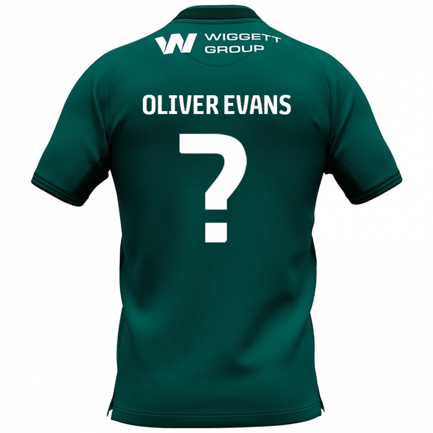 Kinder Oliver Evans #0 Grün Auswärtstrikot Trikot 2024/25 T-Shirt Österreich