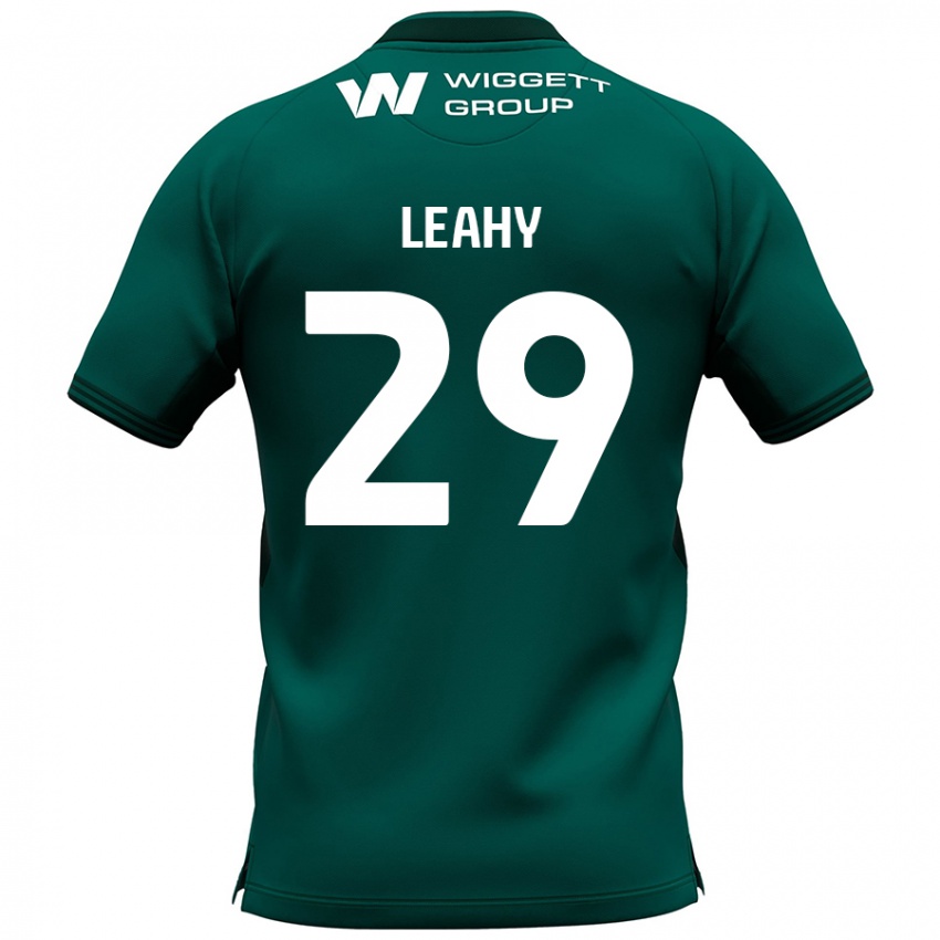 Kinder Tom Leahy #29 Grün Auswärtstrikot Trikot 2024/25 T-Shirt Österreich