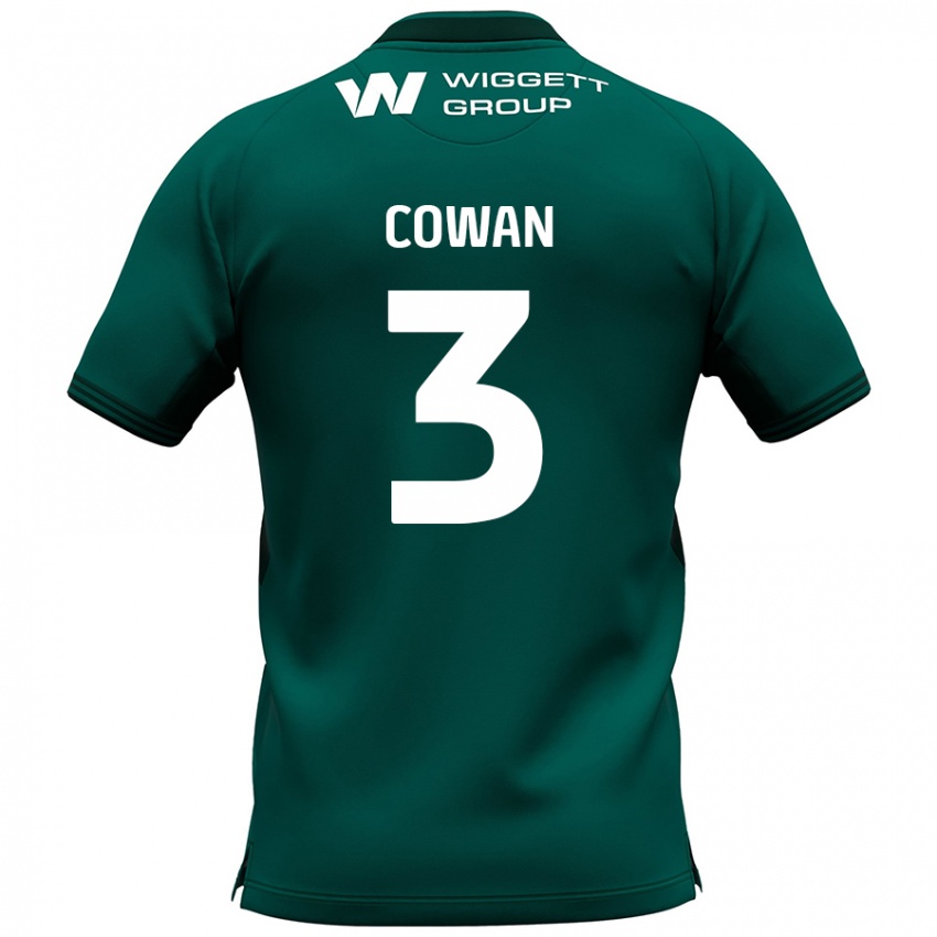 Kinder Leanne Cowan #3 Grün Auswärtstrikot Trikot 2024/25 T-Shirt Österreich