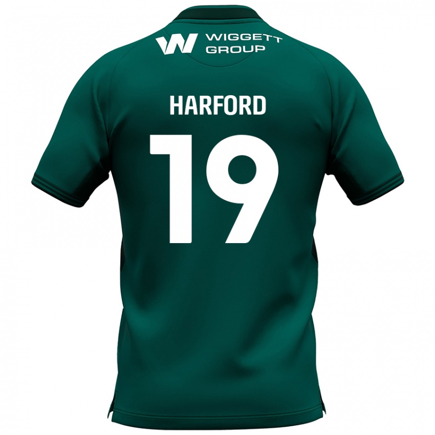 Kinder Beth Harford #19 Grün Auswärtstrikot Trikot 2024/25 T-Shirt Österreich