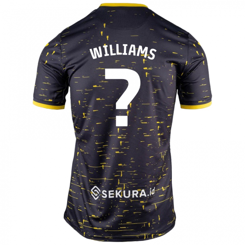 Kinder Tyler Williams #0 Schwarz Gelb Auswärtstrikot Trikot 2024/25 T-Shirt Österreich