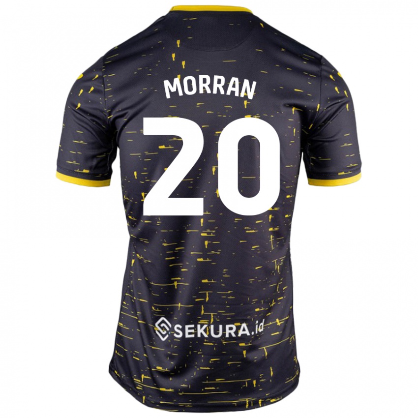 Kinder Eloise Morran #20 Schwarz Gelb Auswärtstrikot Trikot 2024/25 T-Shirt Österreich