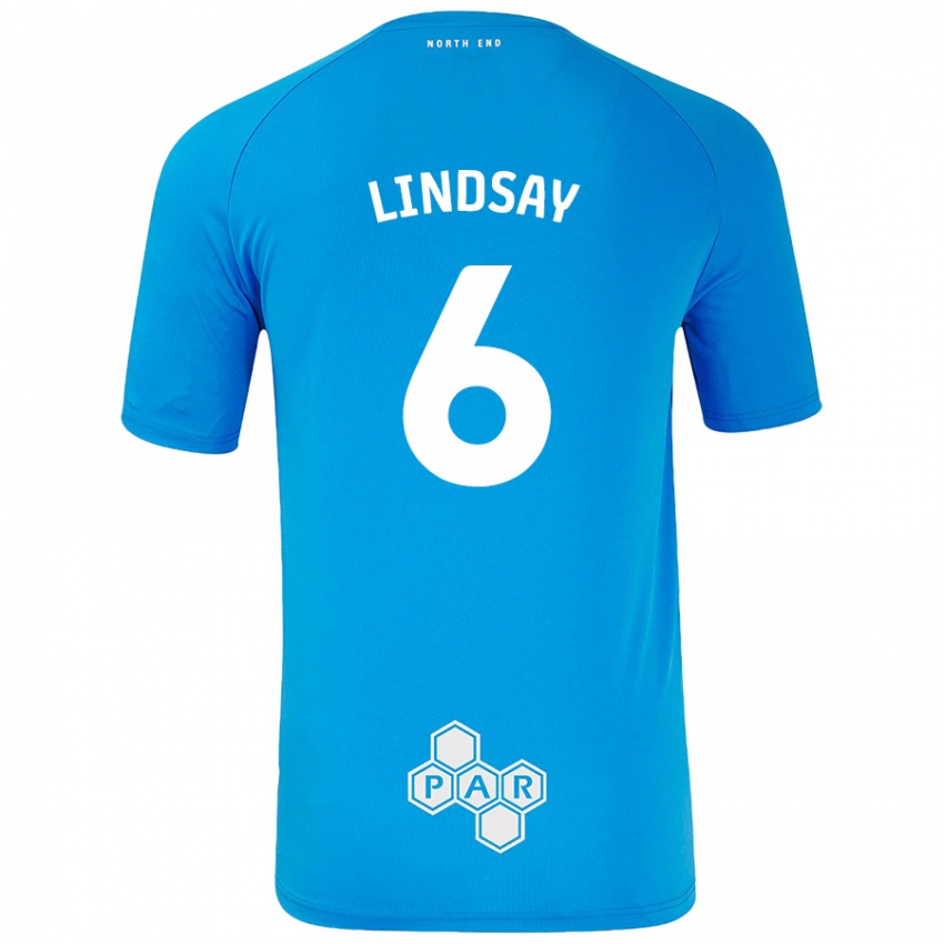 Kinder Liam Lindsay #6 Himmelblau Auswärtstrikot Trikot 2024/25 T-Shirt Österreich