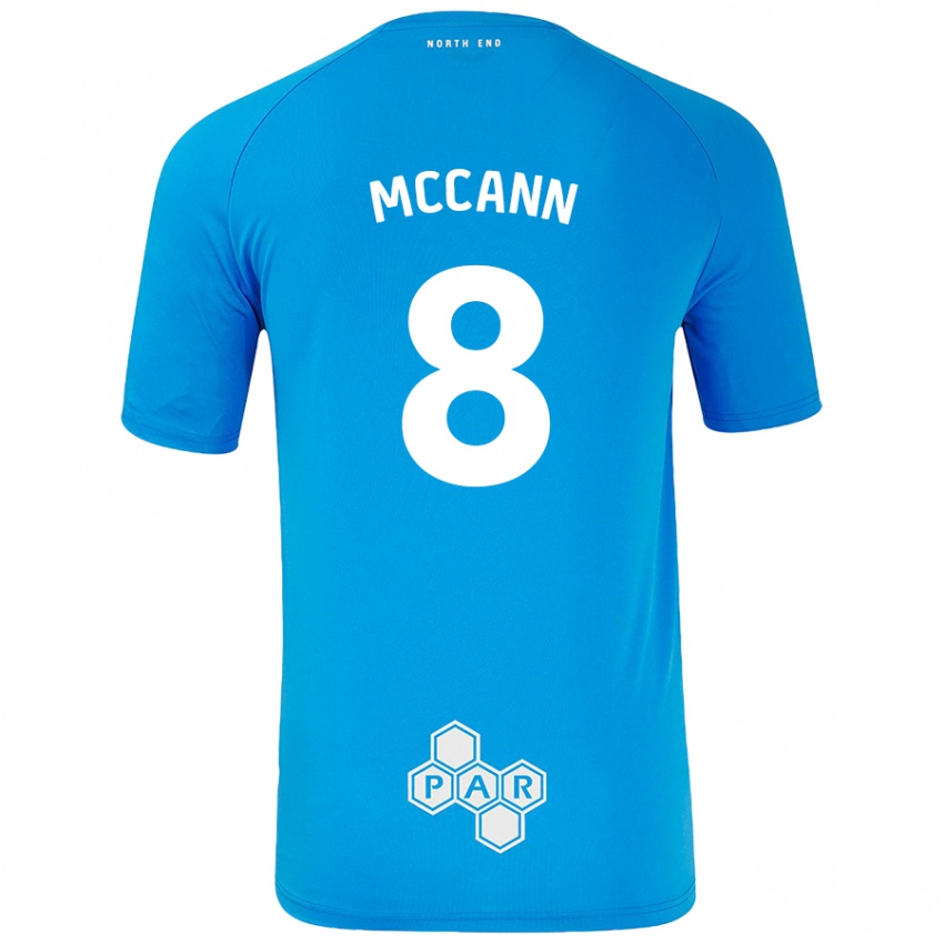 Kinder Ali Mccann #8 Himmelblau Auswärtstrikot Trikot 2024/25 T-Shirt Österreich