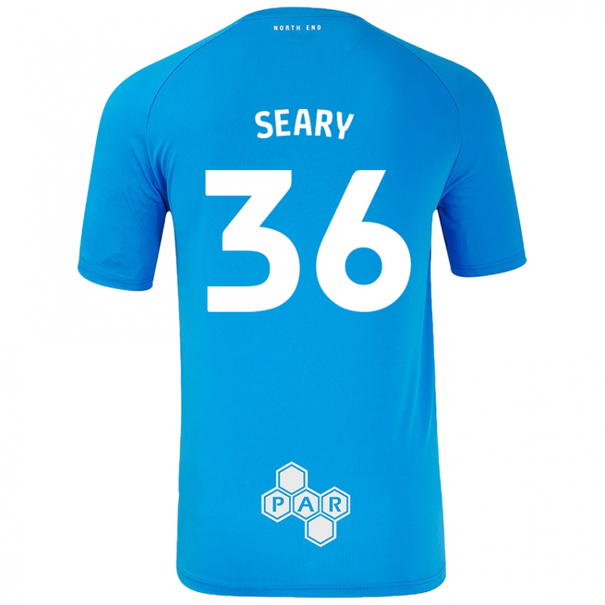 Kinder Josh Seary #36 Himmelblau Auswärtstrikot Trikot 2024/25 T-Shirt Österreich