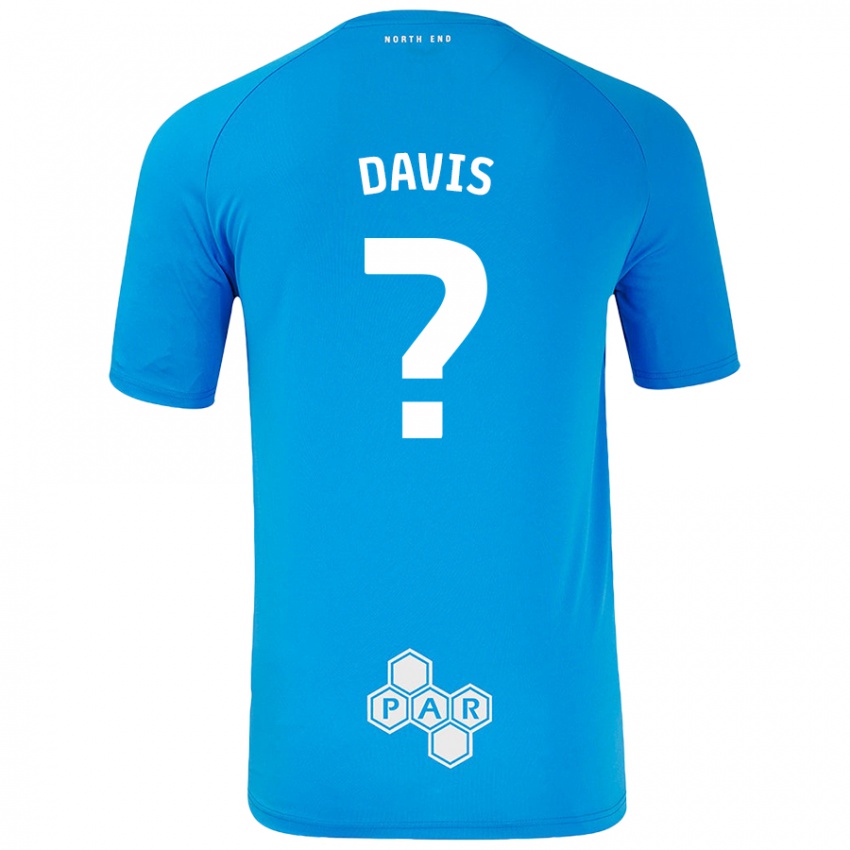 Kinder Tommy Davis #0 Himmelblau Auswärtstrikot Trikot 2024/25 T-Shirt Österreich